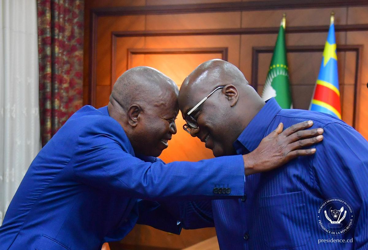 Adolphe Muzito et Felix Tshisekedi