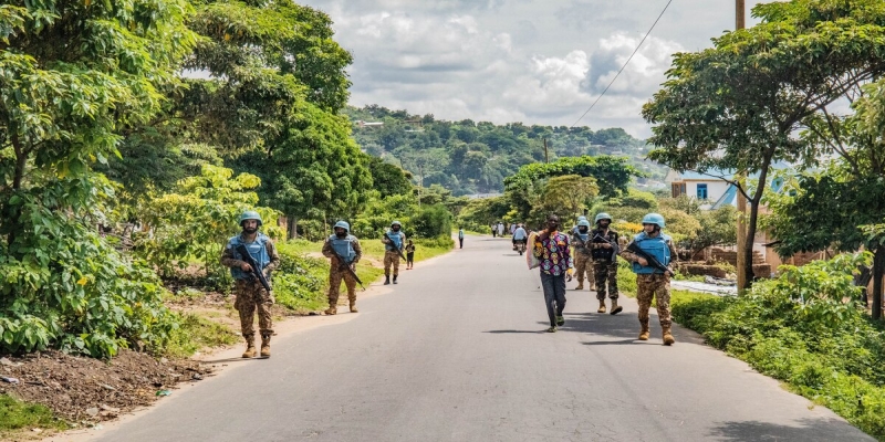 Casques bleu de la Monusco en patrouille