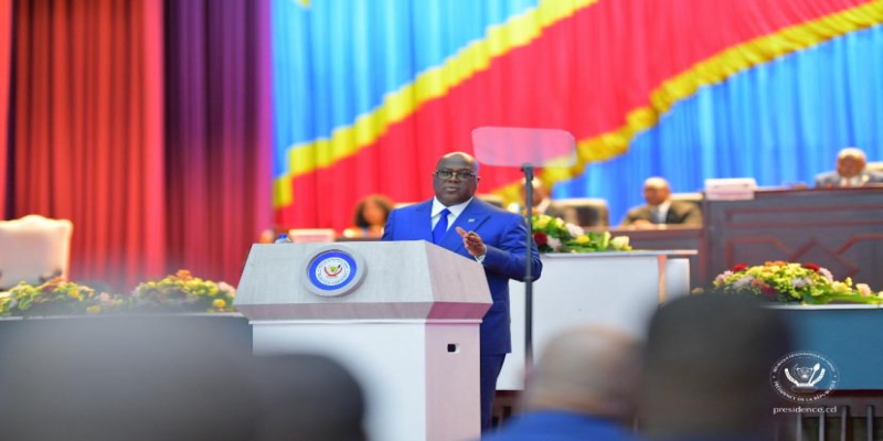 Félix Tshisekedi au Parlement
