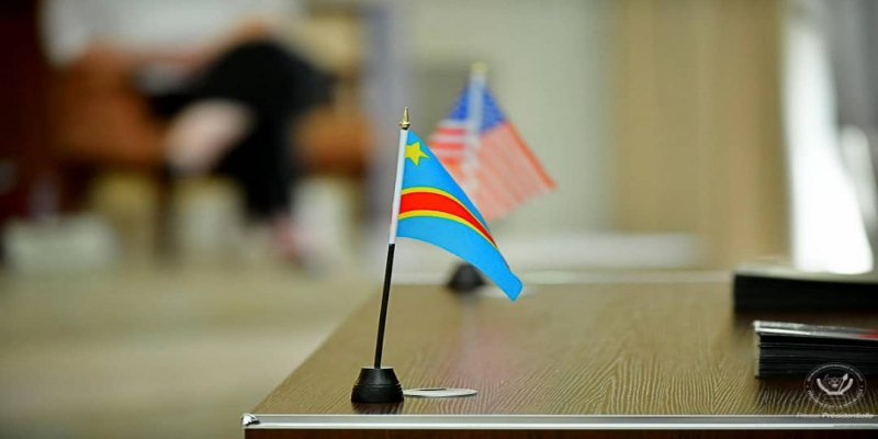 USA et RDC Drapeau