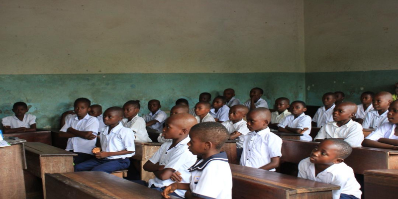 Salle de classe Kinshasa RD Congo