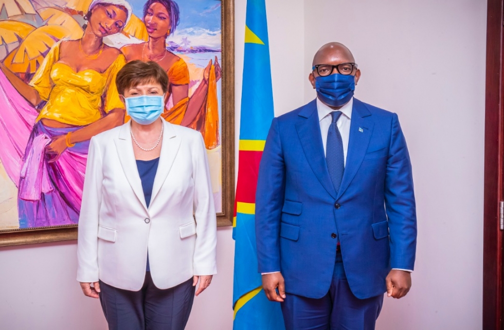 Directrice FMI et premier min RDC _ph des droits tiers